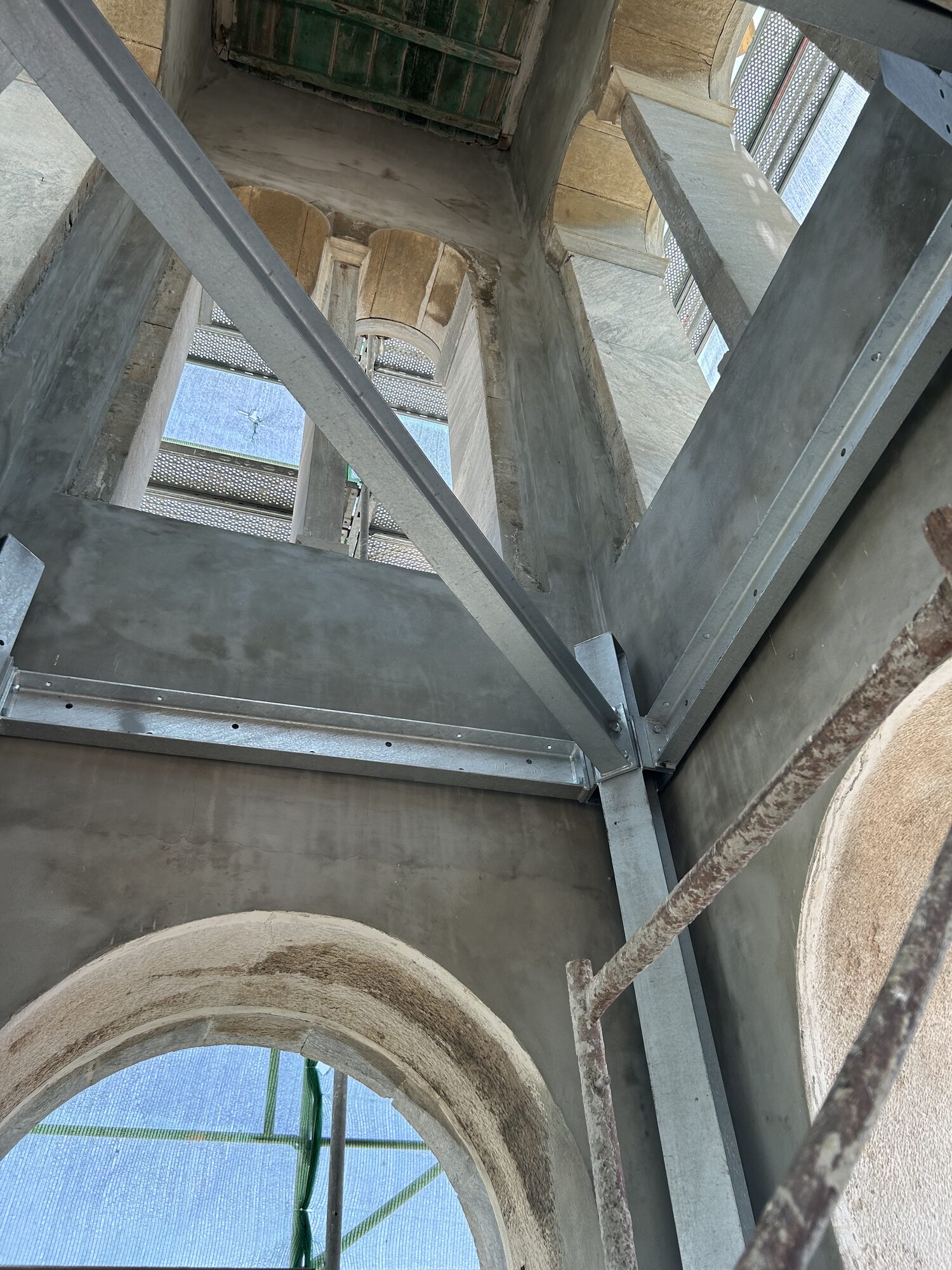 Bell Tower Reinforcement, Syros, project view 1