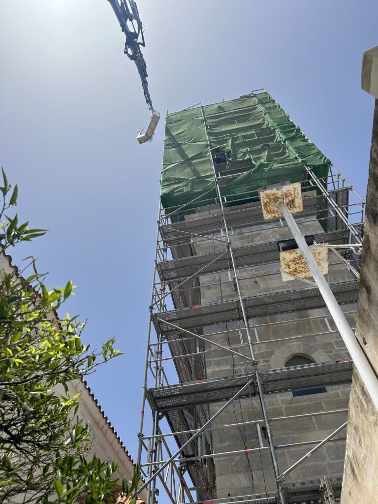 om-bell-tower-reinforcement-syros-04 Bell Tower Reinforcement, Syros, project view 4